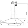Image de Schoorsteenkeukenkap 60 cm Berdsen BT-214 zwart