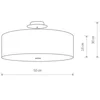 Image de Lyora Grijze plafondlamp Viviane Ø 50cm - 6532