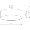 Image de Lyora Witte plafondlamp Violet Ø 50cm - 7958