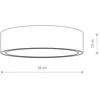 Image de Lyora Witte plafondlamp Mist Ø 56cm - 8943