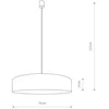 Image de Lyora Crème hanglamp Turda Ø 50cm - 8945
