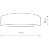 Image de Lyora Crème plafondlamp Turda Ø 50cm - 8952
