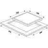 Image de MPM-45-VCB-21 Keramische Kookplaat   45 cm   3 Zones   Inbouw   Vitrokeramisch Glas   Touchbediening   Kinderslot   Zwart