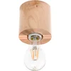 Image de Sollux Lighting Plafondlamp Salgado - 10x10x10cm - E27 - natuurlijk hout - hout