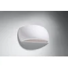 Image de Sollux Lighting Wandlamp Pantius - 14x32x9cm - G9 - wit - keramiek