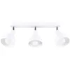 Image de Sollux Lighting Plafondlamp Elba - 18.5x59x24cm - E27 - wit - staal