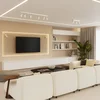 Image de Sollux Lighting Plafondlamp Ring - 17x117x6cm - GU10 - beige - staal