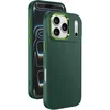 Image de Avizar Hoesje Geschikt voor Apple iPhone 17 Pro Max Matte Afwerking met Gemetalliseerde Cameracontour, Dennengroen