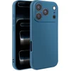 Image de Avizar Hoesje Geschikt voor Apple iPhone 17 Pro Max Matte Afwerking Compatibel Draadloos Opladen Qi, Blauw