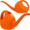 Image de KADAX Gietkan, 2 liter, kleine tuinkueter van kunststof, bloemengieter met lange uitloop, voor binnen en buiten, huis, tuin, bloemen, kamerplanten, irrigatie (oranje)