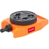 Image de KADAX Statische sproeier voor tuinirrigatie, sproeier van kunststof ABS met vijf bewateringsfuncties, sproeier voor tuin, bloemen, gazonsproeier (oranje)