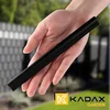 Image de KADAX Klemrails voor zichtwerende strips, bevestigingsclips van kunststof, klemstrips, clips voor hekfolie, eindclips (6-delige set, zwart)