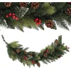 Image de KADAX Dennenslinger, decoratieve slinger, 115 cm lange dennenslinger, kunstkerstslinger van pvc-folie, haarddecoratie, kerstdecoratie (danser)