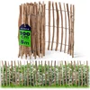 Image de KADAX Hek van hazelaar, schutting, van hazelnoot, tuinhek in verschillende maten, weerbestendige latten, houten omheining voor tuin, natuurproduct (4-6 cm), 100 x 500 cm