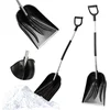 Image de KADAX Sneeuwschuiver met aluminium steel, 38 x 147,5 cm sneeuwschuiver met ergonomische D-handgreep, sneeuwkop van kunststof met aluminium beslag (zwart)
