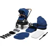 Image de Lionelo Mika 2 in 1 Kinderwagen - Reiswieg + Buggy - Vanaf geboorte tot 22 kg (0-4 jaar) - Volledige Vering - Ventilatiepanelen - Baby Draagbaar - Comfortabel Ligmatras - Snel Inklapbaar - Regenhoes - Muskietennet - Voetenzak - Wandelwagen - Peuter