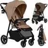 Image de Lionelo Emma One Buggy en kinderwagen tot 22 kg   XXL Kapje   EVA Wielen   Lichtgewicht en Onderhoudsvrij   Verstelbare Rugleuning   Eénhandig Inklapbaar   Verstelbare Duwstang   Centrale Voetrem   5-Punts Veiligheidsgordel   Stadswandelwagen
