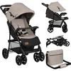Image de Lionelo Emma Plus - Buggy - Lichte en Duurzame Kinderwagen - 5-Punts Gordel - Rugleuningverstelling tot Ligpositie - Verlengd Luifel met Venster - Grote Mand - Praktische Tas en Organizer - Schokdempers - Geschikt voor Kinderen tot 15 kg