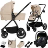 Image de Lionelo Meril 3in1 Kinderwagen - Buggy   XL Reiswieg, Wandelwagen & ADAC-gecertificeerd Autostoeltje   All-Terrain Wielen   Compleet Accessoireset   UPF50+