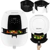 Image de Zeegma KNAPPER GRAND Airfryer XXL - Heteluchtfriteuse 1800 W met 9 Kookprogramma’s, 6L Mand, 7,7L Kom, Temperatuurbereik van 60-200°C, Vaatwasmachinebestendig, Snelle Opwarming en Vetvrije Bereiding van Maaltijden voor het Hele Gezin