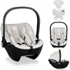 Image de Lionelo Moxie i-Size - Autostoel & Draagstoel vanaf geboorte - 40-87 cm - Achterwaarts gericht (RWF) - Bamboe stof - Dri-Seat - Lichtgewicht 4,3 kg - ISOFIX compatibel - Memory foam - Magnetische gordels - Zonnekap - Verstelbare hoofdsteun