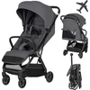 Image de Lionelo Bess Buggy   Ultracompacte Kinderwagen 6 m 22 kg   7,5 kg Lichtgewicht   Automatisch Inklapbaar met 1 Hand   XXL UPF50+ Kap   Ligpositie 83 cm   5-Punts Magnetische Gordel   Geveerde 360° Wielen   Reisvriendelijk
