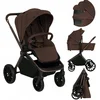 Image de Lionelo Mika Plus - Kinderwagen 2in1 - XXL SET - Veelzijdig en jaarrond - Grote wielen - tot 22kg - Bediening met een hand - Voor alle soorten terrein - Accessoireset