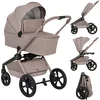 Image de Lionelo Freya 2in1 Kinderwagen   Reiswieg & Wandelwagen   Vanaf Geboorte tot 22 kg   Premium Buggy - PU-Wielen met Vering   Voor- & Achterwaarts Zitje   UPF50+ Kap   Compleet Accessoiresysteem