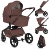 Image de Lionelo Freya 2in1 Kinderwagen   Reiswieg & Wandelwagen   Vanaf Geboorte tot 22 kg   Premium Buggy - PU-Wielen met Vering   Voor- & Achterwaarts Zitje   UPF50+ Kap   Compleet Accessoiresysteem