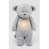 Image de Moonie The Humming Bear Zilver Natur 2.0 - organic - hartslag knuffel - beer