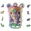 Image de Alpaca Houten Puzzel met Figuren voor Kinderen, 130 Stukjes