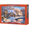 Image de Castorland Winter Cottage   Puzzel   500 stukjes   Satijnen afwerking   Perfecte pasvorm   Europese kwaliteit