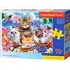Image de Castorland Kittens with Flowers   Puzzel   70 stukjes   Katten   Premium kwaliteit