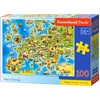 Image de Castorland Map of Europe   Puzzel   100 stukjes   Educatief   Premium kwaliteit