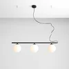 Image de Beryl Glazen hanglamp 3-lichts zwart E14 83cm