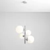 Image de Bloom Hanglamp 4-lichts Chroom Wit Glas