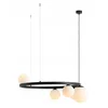 Image de Aldex Garda 5 Ring Hanglamp Zwart - Stijlvolle Verlichting