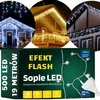 Image de Sovero - Kerstverlichting Serie - 500 LED IJspegel - Koud Wit - Flash Effect