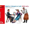 Image de MiniArt Modelbouwpakket Militaire voertuigen - 38062 French Civilians in Cafe 1930-40s Plastic - 1:35 - Modelbouw