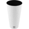 Image de Bloempot Buiten Hoog Rond Rato Tubus 30cm WIT Prosperplast