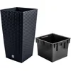 Image de Prosperplast Rato Square - Bloempot met inzet | Antraciet kleur