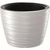 Image de Prosperplast Plantenpot/bloempot Amazing - buiten/binnen - kunststof - wit - D47 x H52 cm - met binnenpot