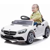Image de Mercedes elektrische kinderauto van 3 jaar, motorvermogen 2x30W, stuur met geluid, veiligheidsgordels (Wit)