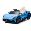 Image de sun baby Elektrische kinderauto Maserati GT Cabrio vanaf 3 jaar, Loopauto met lichtfuncties, afstandsbediening, MP3-speler, USB, Bluetooth (Blauw)