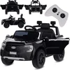 Image de Ford elektrische kinderauto van 3 tot 6 jaar, motorvermogen 30W, afstandsbediening, ophanging, koplampen, MP3-speler (Zwart)