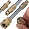 Image de Rosfix Hogedruklans Adapter Vervanging - 1/4 QRC Bayonet Messing/Kunststof - 2000 psi - Geschikt voor Nilfisk, Gerni