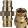 Image de Rosfix Adapter Vervanging TR22M TR22M - Messing Rechte Koppeling - TR22 Buitendraad - Geschikt voor Kärcher