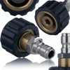 Image de Rosfix Aansluiting Adapter M22x1,5 Vrouwelijk naar 3/8  Snelkoppeling - Messing/Staal - Geschikt voor Kärcher