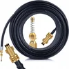 Image de Rosfix Hogedrukslang Vervanging - 10 m Messing Spuitmond met Veer 1/4" - 200 bar 60°C - Geschikt voor Bosch
