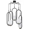 Image de IGON Zwarte Hanglamp met Glazen Kap - Stijlvol en Modern